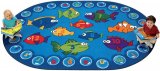 Fishing for Literacy Oval Classroom Rug