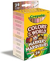 Crayola Colors of The World 24ct Fineline Markers 56-8525