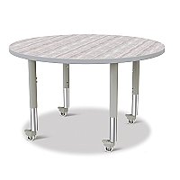 Activity Table 42" ROUND Mobile  Driftwood Gray/Gray/Gray 6468JCM450