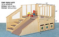 Tiny Tots Loft 12 to 24 Months With Bins 9750JC