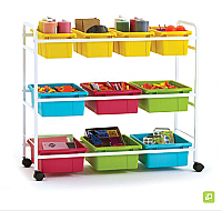 Book Browser Cart with Deluxe Tub Pack BB005-DTP