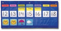 Weekly Calendar with Weather Pocket Chart [CD5636]