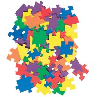 Double Colour Puzzle Pieces R-15636