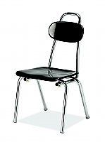 Hard Plastic Stacking Chair with Handle, Glide, 14" Seat Height Chrome Frame (COLORS OPTIONS AVAILABLE) C-MR 14-HAN