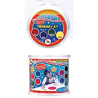 Jumbo Circular Washable Pads, Primary Colours, 4 Colours, 6"