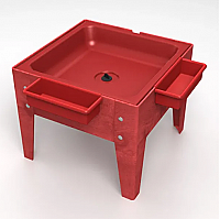 Toddler Mite Sensory Table Red Tub with Red frame S8318 RDRD