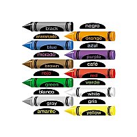  Crayons in English & Spanish Set  LFV-22512