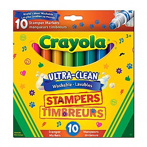 Crayola Washable Stamper Markers, Set of 10 ITEM# 56-8169