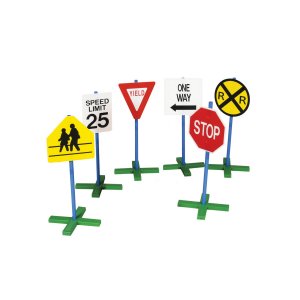 Guidecraft Drivetime Signs – Set of 6 G3060