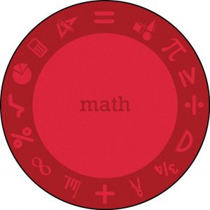 STEAM Classroom Math Rug 13'2" Round JC 1912CC-04