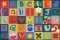 Alphabet Blocks in Primary 4' x 6' CK 3801
