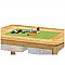 Bamboo Sensory and Construction Bricks Table with Clear Tubs SST02-C