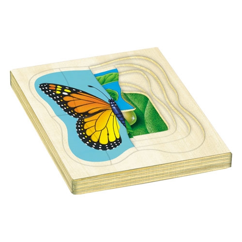 Download How A Butterfly Grows Wooden Layered Puzzle A15 J48100 Layered Puzzles Alco Of Canada
