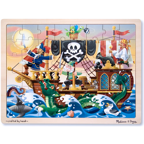 Galt Toys Magic Puzzle - Nave Pirata - Puzzle Magico 50 Pezzi Per Bambini 4+ Anni