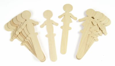 People-Shaped Wood Craft Sticks (Pack of 36) CK-4536-2