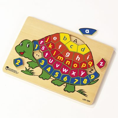 Turtle Alphabet and Number Puzzle