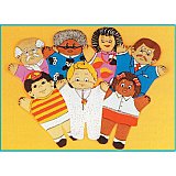Dexter Set/7 puppets Multicultural Family   DEX810M
