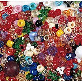 1 lb Assorted Plastic Beads CK-3560