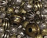 Metallic Terra Cotta Antique Beads - 8 Oz Assortment CK3260