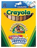 Crayola® Washable Broad Tip Markers (8/pk, Multicultural) 56-7801