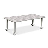 Activity Table Rectangle 30" X 60" Mobile Driftwood Gray/Gray/Gray 6408JCM450