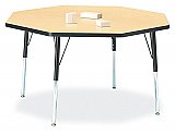 Activity Table 48" Octagon Laminate Table Top Adjustable Height (COLOR OPTION AVAILABLE) 6428JCT 011