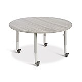 Activity Table  48" ROUND Mobile Driftwood Gray/Gray/Gray 6433JCM450
