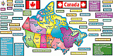 Map of Canada Bulletin Board Set S30412
