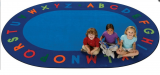 Alphabet Circletime Oval School Rug Size 6'9 x 9'5 Oval CK 2506 
