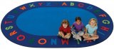 Alphabet Circletime Oval School Rug 8'3 x 11'8 Oval CK 2508 
