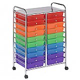 20 Drawer Mobile Organizer - Assorted ELR-011-AS