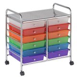 12 Drawer Mobile Organizer - Assorted ELR-0261-AS