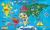 World Map Floor Puzzle [LCI446]