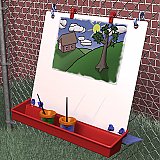 Single Hanging Fence Easel (23-1/2'' W x 22-1/2'' H) S3101