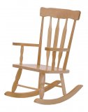 Colonial Child's Rocker - SOLID MAPLE SEAT HEIGHT 10" BJ-425