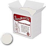 Sandtastik® Classpack Colored Sand, White [SS1151] 25 Lbs