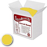 Sandtastik® Classpack Colored Sand, Yellow [SS1151Y] 25 Lbs