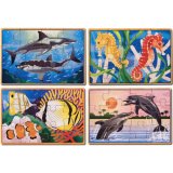 Sea Life In A Box Puzzle W/Tray D54-3795 