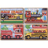 Vehicles In A Box Puzzle w/Tray D54-3794 
