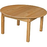 PREMIUM SOLID MAPLE WOOD TABLE, 30" ROUND LEGS HEIGHT OPTIONS ALC1904