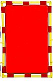RECTANGLE PLAYPANEL 31 X 48 INCH Red CF900-101R