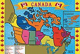 Map of Canada Floor Puzzle D45-0428 