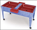 Youth Double Mite Red Tubs with Blue Frame S18344