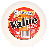 VALUE WHITE PLATES 6"