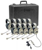 Classroom Ten-Pack Deluxe Stereo Headsets 3066USB-10