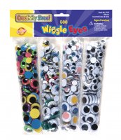 Wiggle Eyes Assortment - 500 Pcs CK-3435