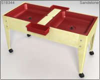 Youth Double Mite with Red Tubs with Sandstone Frame S18344