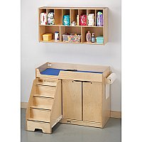 Changing Table with Left Side Stairs Combo with Organizer 5135JC