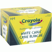 Crayola Dustless Chalk White 144/pk 511406