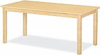 MAPLE CLASSROOM TABLE HPL TOP 3/4"SOLID MAPLE APRON & LEGS 24"X 48" LEGS HEIGHT OPTION ALC902